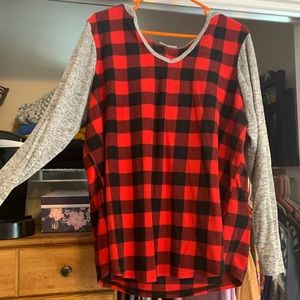Flannel Sweatshirt